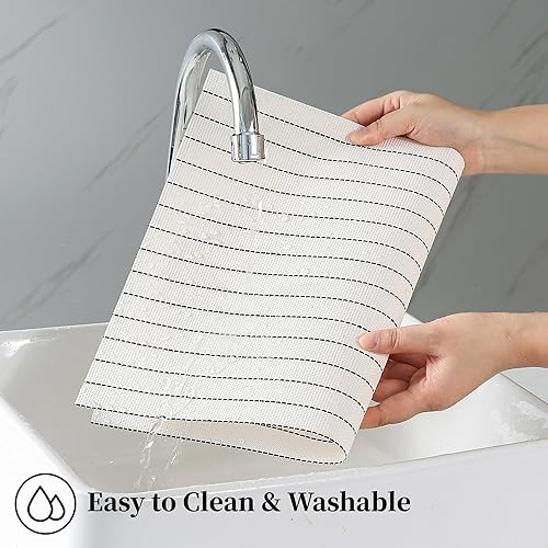 Miniatura 146 de Leetaltree - Manteles individuales, resistentes al calor, antideslizantes, para mesa de comedor, lavables, duraderos, tejido de PVC