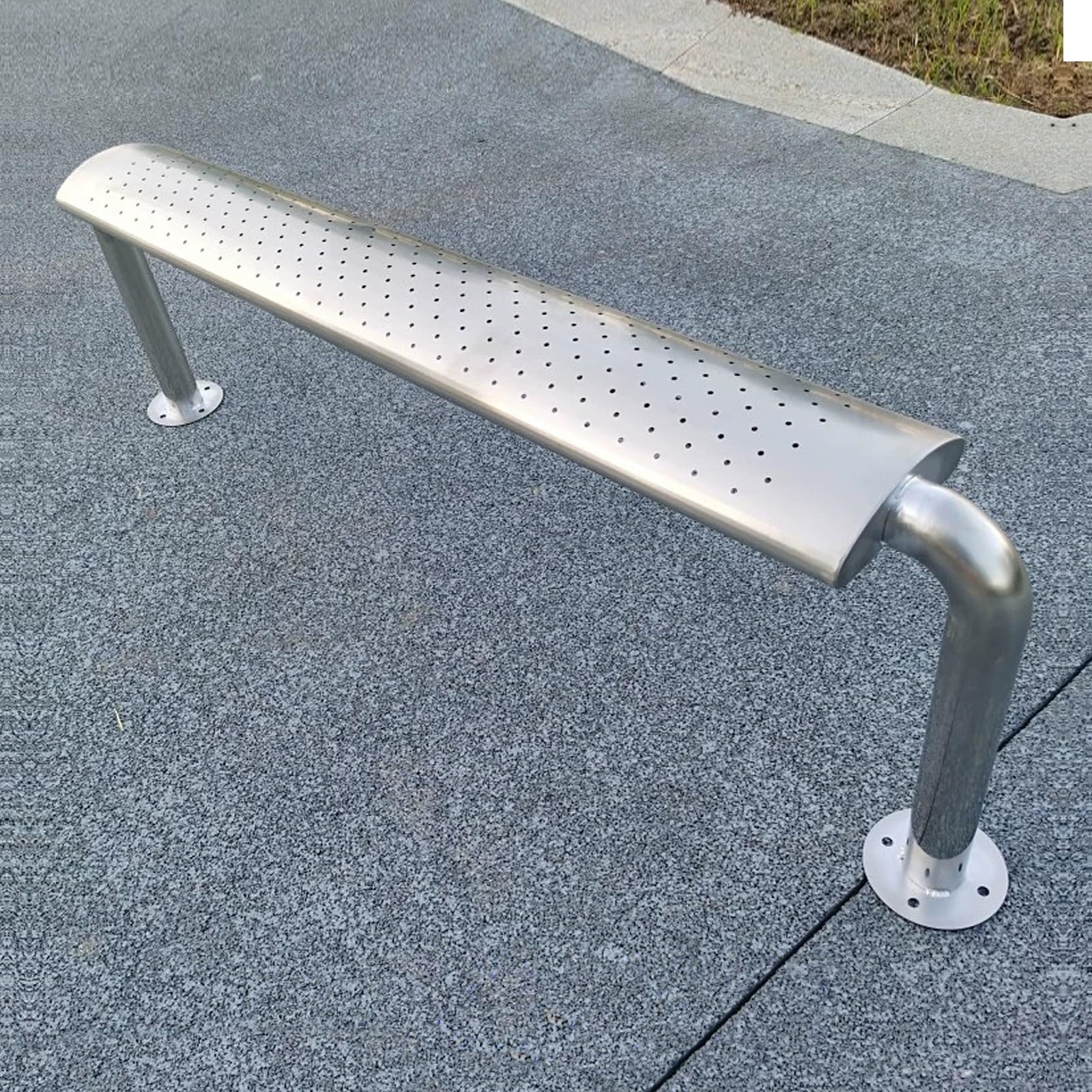 Banc de jardin anticorrosion en acier inoxydable pour les espaces publics