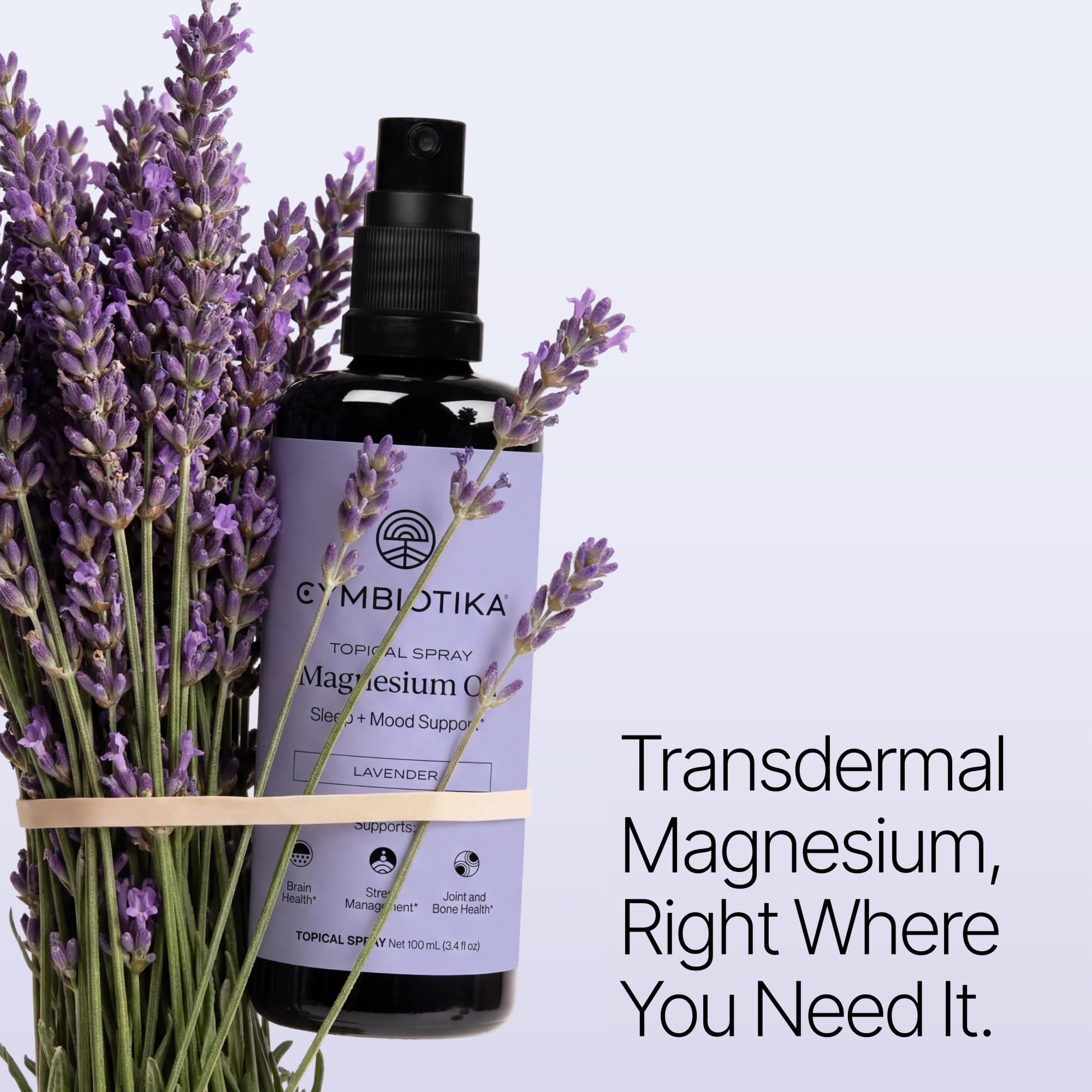 CYMBIOTIKA Topical Magnesium Oil Spray for Muscles, Recovery & Sleep — Amazon image 3