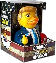 CelebriDucks - The Donald Trump Duck - Take Quack America - Floating Rubber Ducks - Collectible Bath Toy Gift for Kids & Adults of All Ages