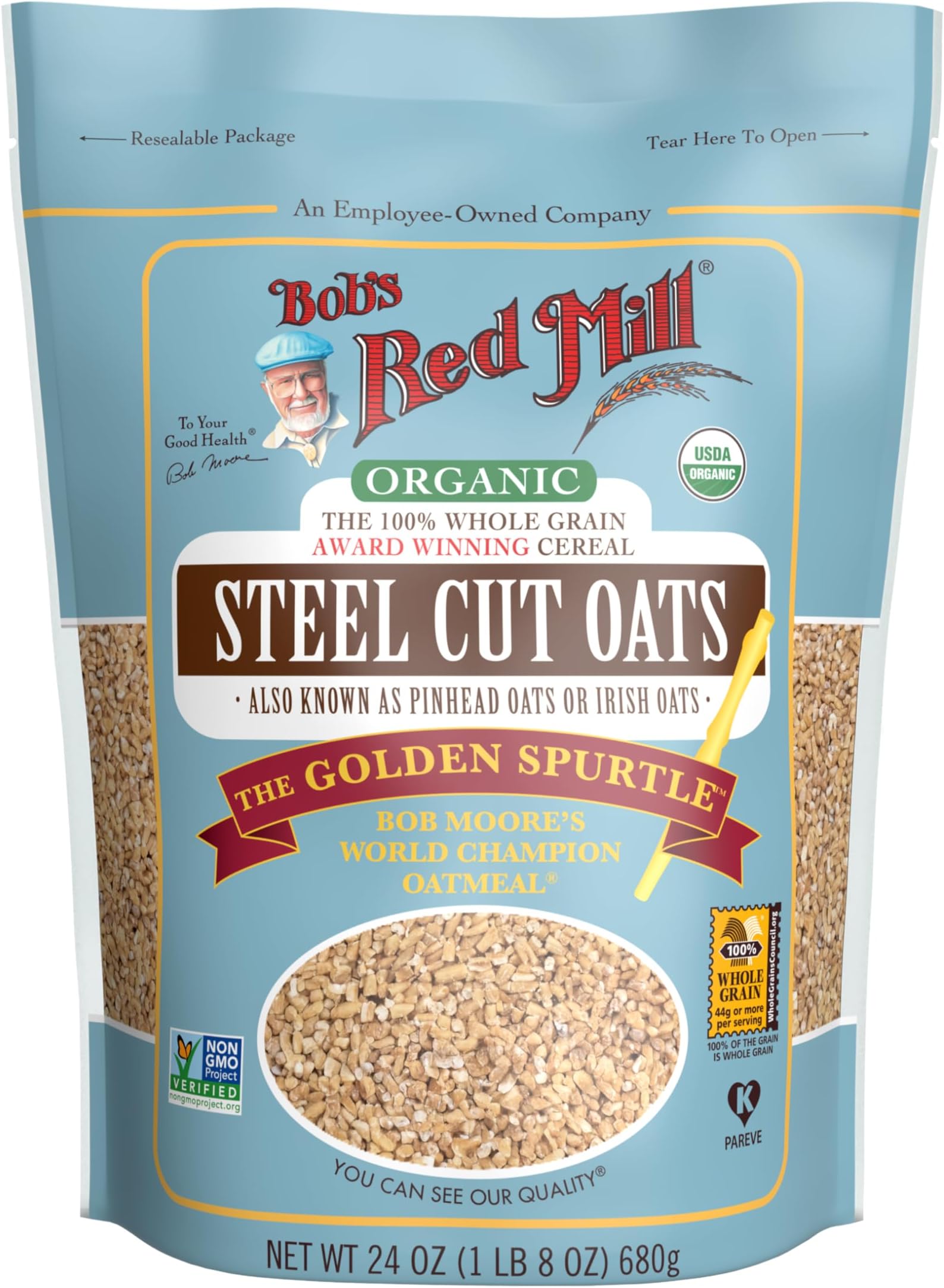Organic Steel Cut Oats, 680gm