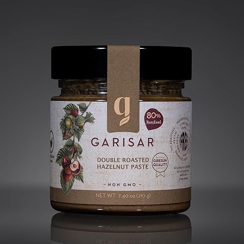 Miniatura 3 de Garisar - Pasta de avellana tostada doble pura natural, sin aditivos, sin OMG - 80% avellana - 6.03 oz (2)