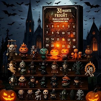 31 Nights Of Fright Halloween Adventskalender 2025 - Grusel-Figuren Countdown
