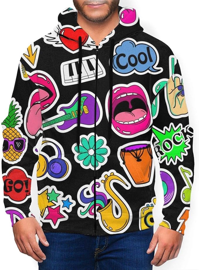 Felpa Con Cappuccio Uomo Premium - Stile Urbano, Mimetica, Cotone E Poliestere, Taglie S-5XL - Foto 2