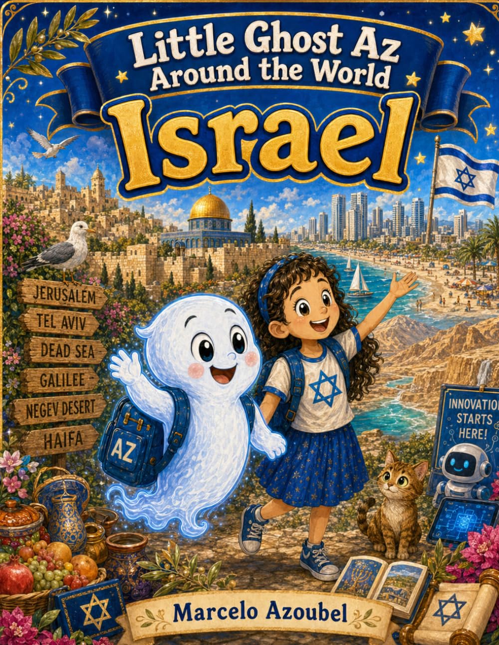 Little Ghost Az Around the World: Israel: A Funny and Educational Children’s Travel Adventure Through Israel