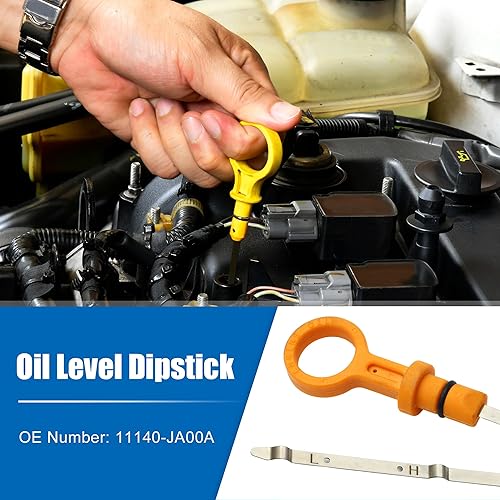 Miniatura 3 de uxcell Indicador de nivel de aceite del motor para Nissan Altima 2007-2013 No.11140-JA00A