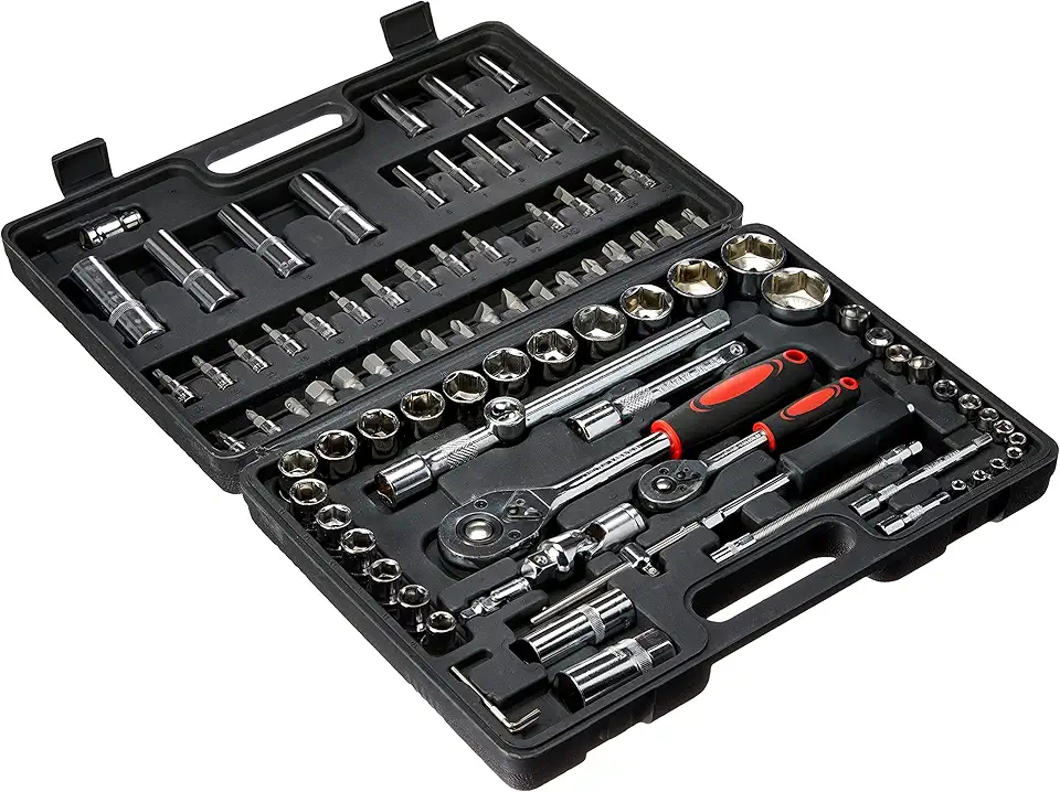 Kit de Ferramentas Catraca 94 Peças Reversível