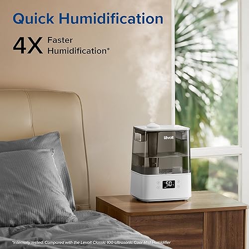 Miniatura 7 de LEVOIT Humidificador inteligente OasisMist 1000S (10L) y difusor de aceite esencial LEVOIT 6L Cool Mist Top Fill