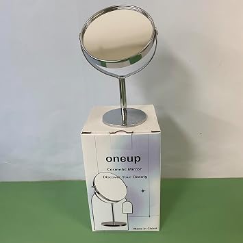 oneup Cosmetic Mirror Portable Table Desk Counter top Mirror Bathroom Shaving Mirror, C52783