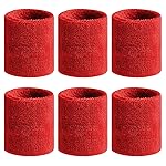 BEACE Sweatbands Sports Wristband for Men & Women - Moisture Wicking Athletic Cotton Terry Cloth Sweatband for Tennis, Basketball, Running, Gym, Working Out