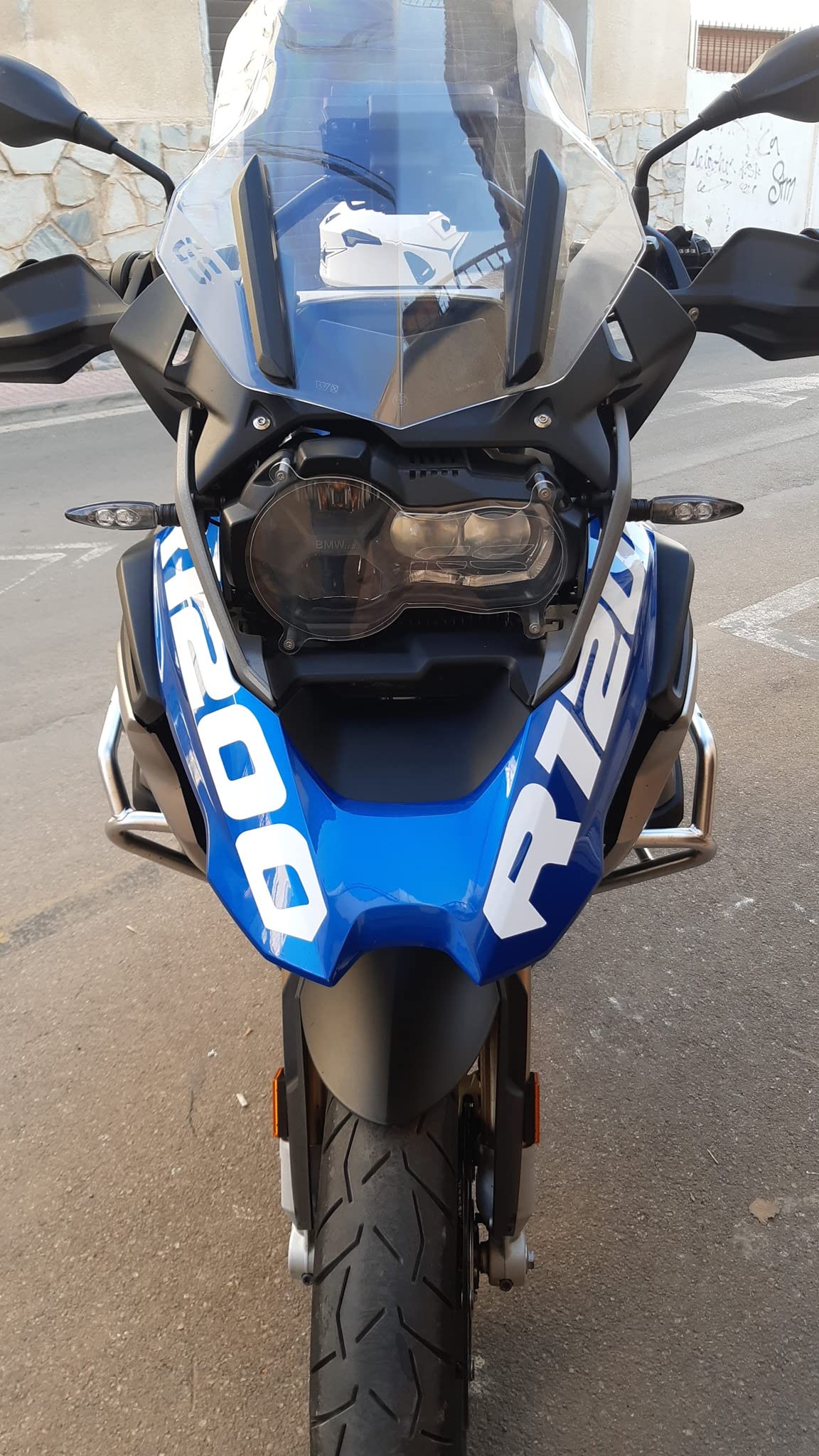 Kit Adesivi Serbatoio BMW R 1200 GS ADV – AZ Graphishop, 2 Pezzi, PVC Plastificato Arancione, Made In Italy