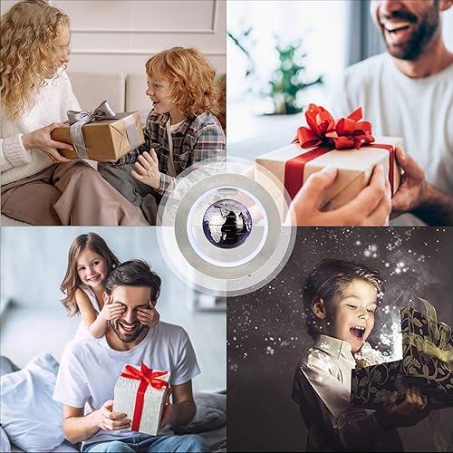 Miniatura 6 de Globo flotante de levitación magnética con luz LED de 4 pulgadas, globo antigravedad, mapa del mundo de cumpleaños, regalo de tecnología genial,