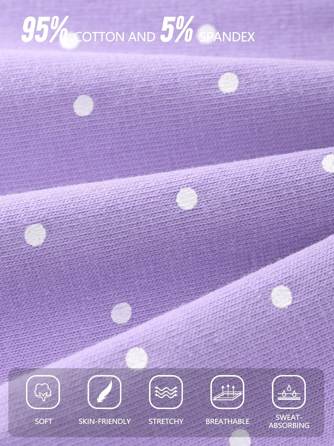 Poroka 6 Pack Baby and Toddler Girls Bike Shorts Soft Girls Summer Dancewear Shorts Solid Tumbling Safety Short for Kids - Image 4