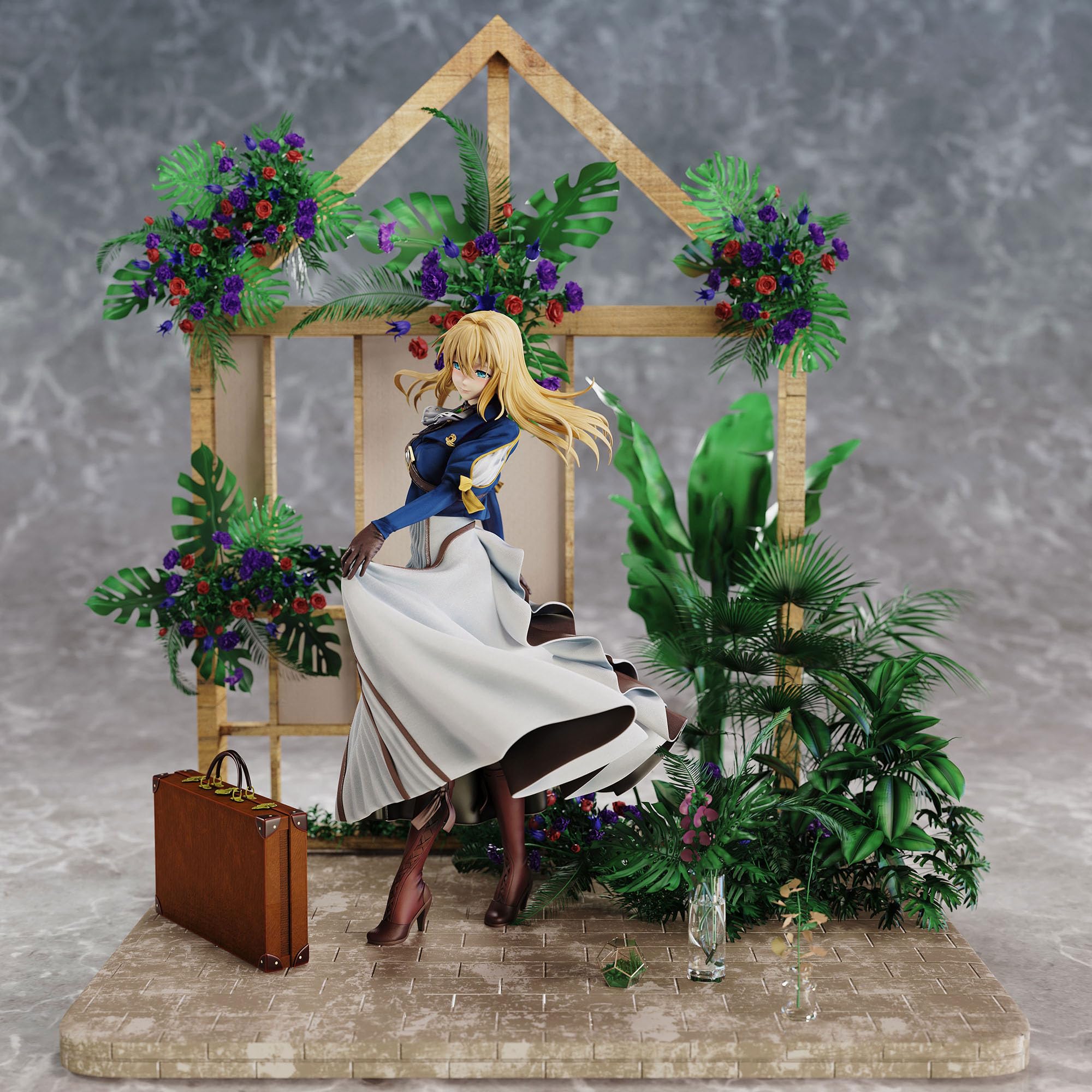 Amazon.co.jp: ヴァイオレット・エヴァーガーデン フィギュア 1/6