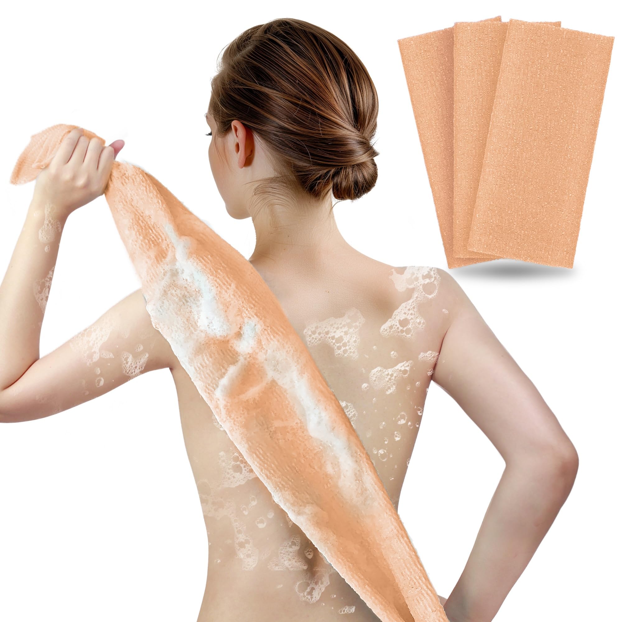 ARCH&M Exfoliating Washcloths - Japanese Shower Set -22