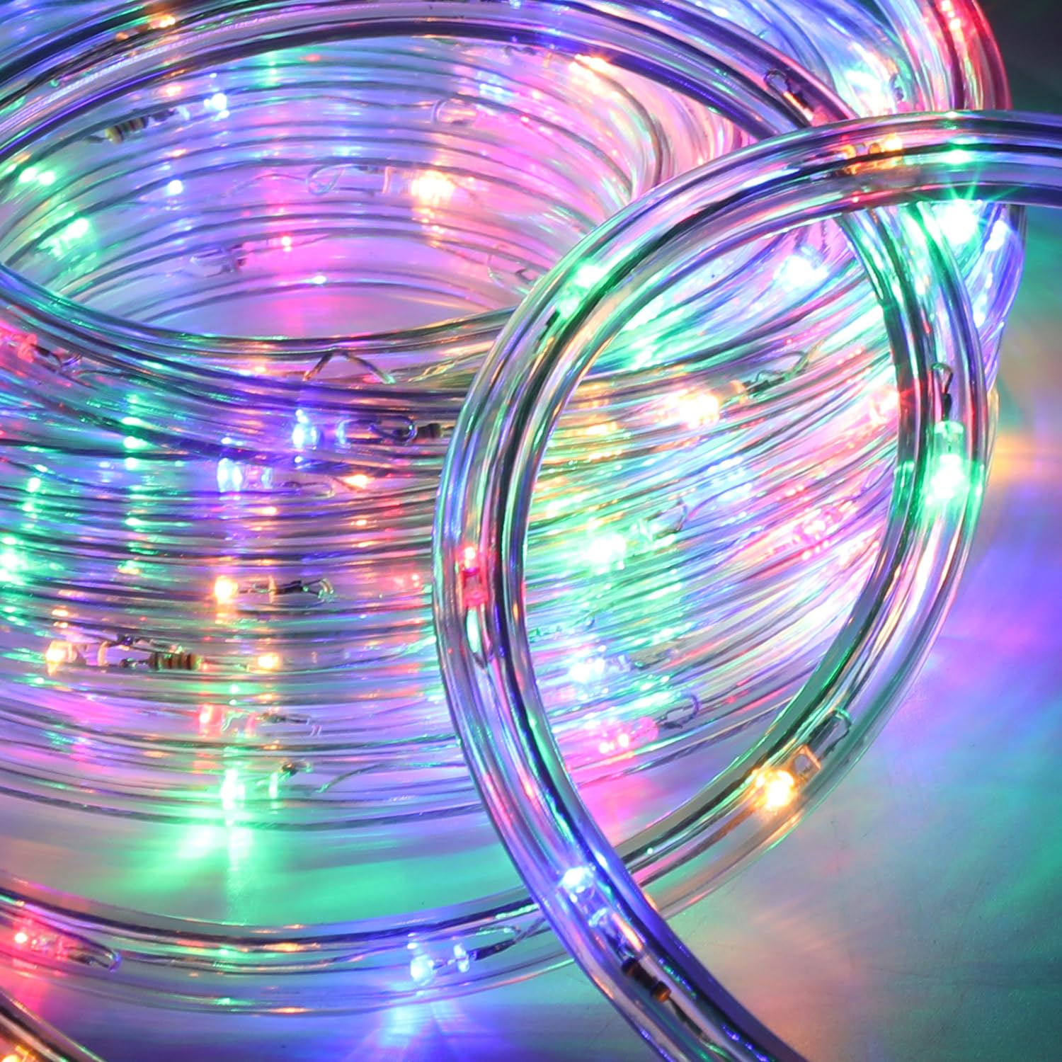 Lichterschlauch Lichtschlauch Lichterkette 30M LED-Lichtschlauch 720 LEDs mit Timer und 8 Modi für Garten Party Hochzeit Weihnachten Deko (Bunt)