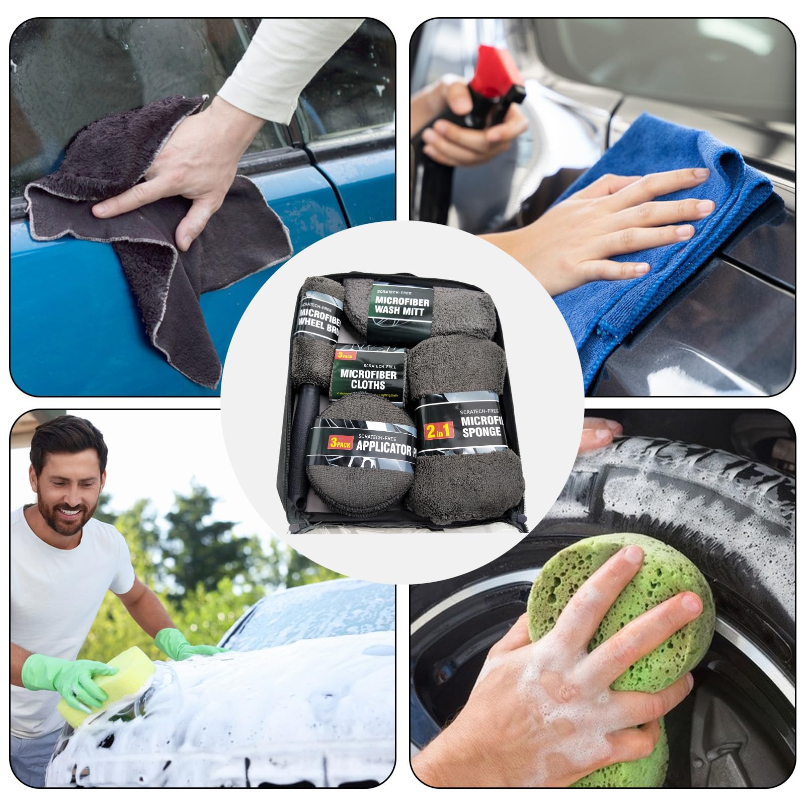 Amazon.com: Car Wash Cleaning Kit Supplie, 9-Pieces, Car Interior