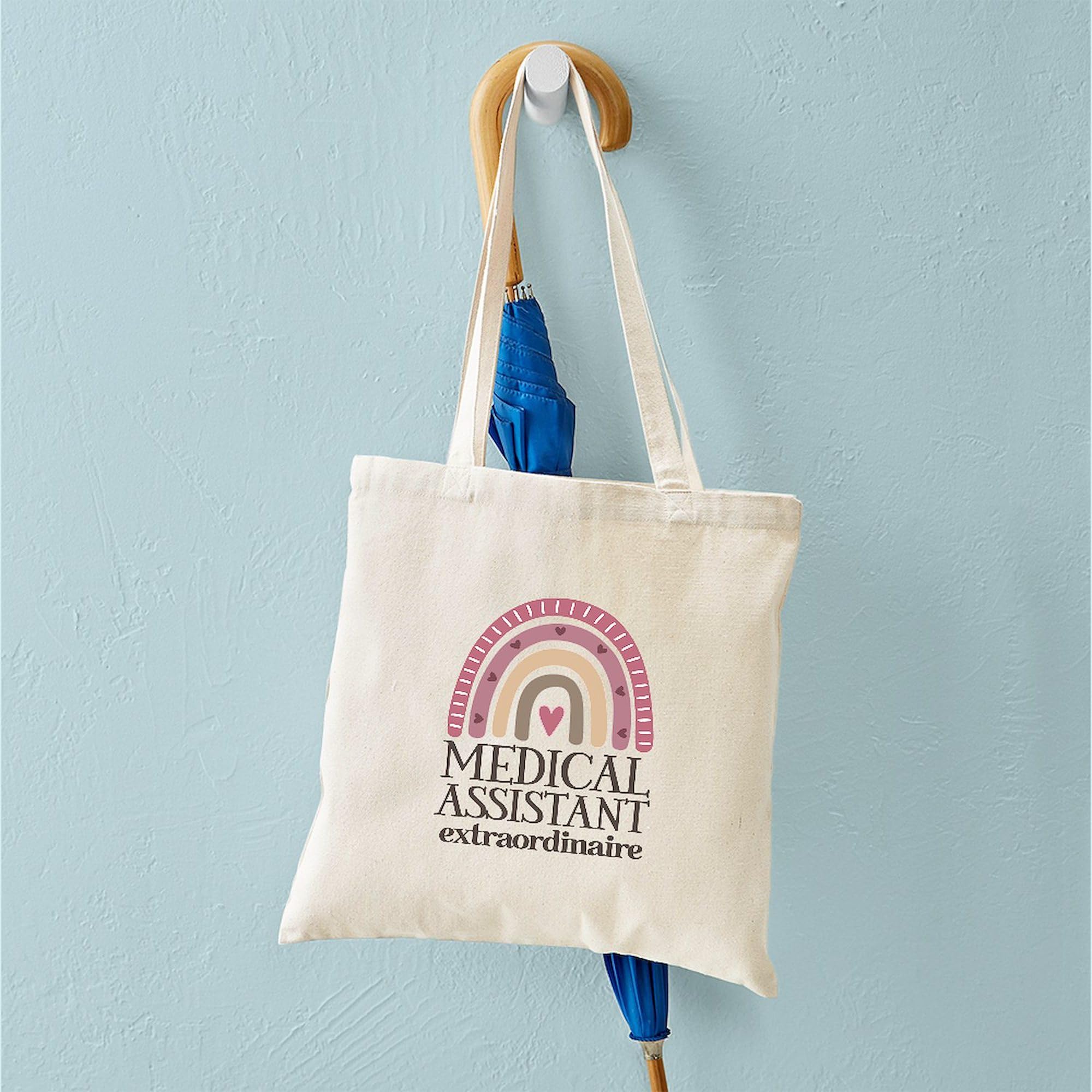 CafePress Medical Assistant Tote Bag - Natural Canvas Reusable Shopping Bag, Gift For Healthcare Workers