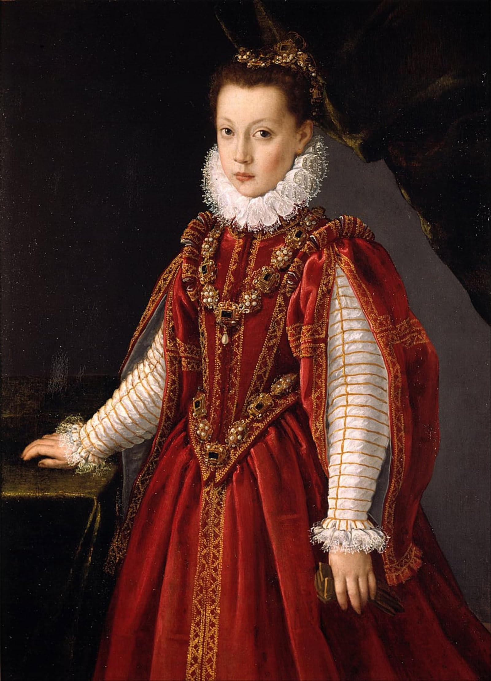 ARTXLXXBN Famous Painting Canvas Artwork Graffiti Print Portrait of a Young Lady by Sofonisba Anguissola Portrait Canvas Image for Home Decor 60x90cm