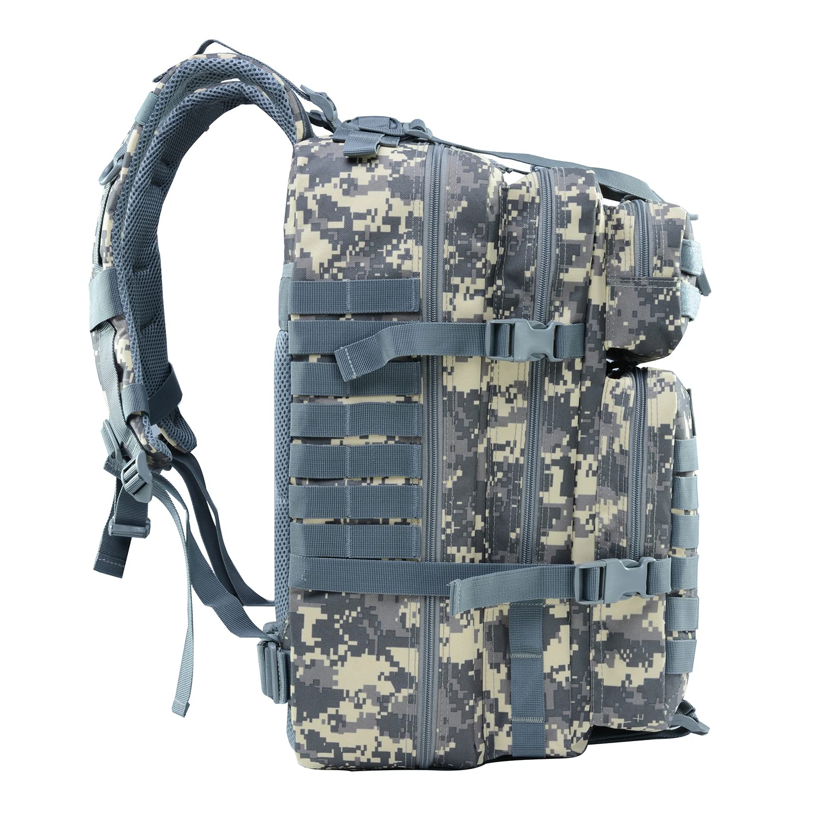 Delgeo Mochila Tactica 45L Militar, Gran Capacidad 45 * 30 * 20cm Mochila Crossfit, Plegable Impermeable Mochila Para Montañismo,Senderismo,Camping y Viajes (Vistoso)