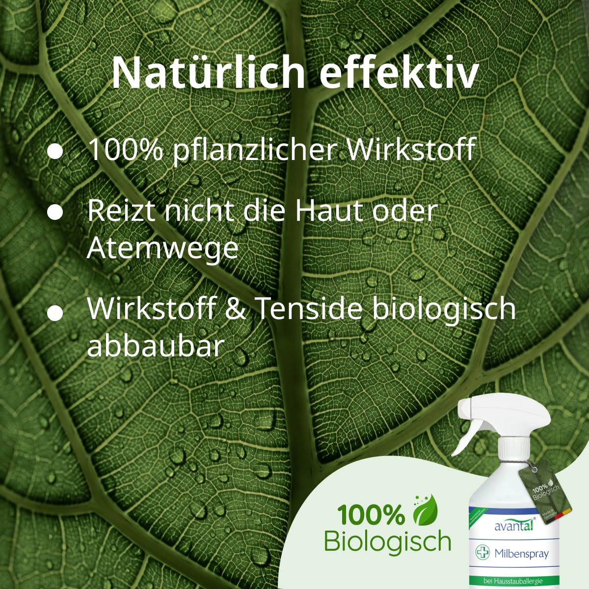 Milbenspray für Matratzen 500ml – geruchloses Anti Milben Spray für Allergiker – langfristig und effektiv Hausstaubmilben bekämpfen (2)