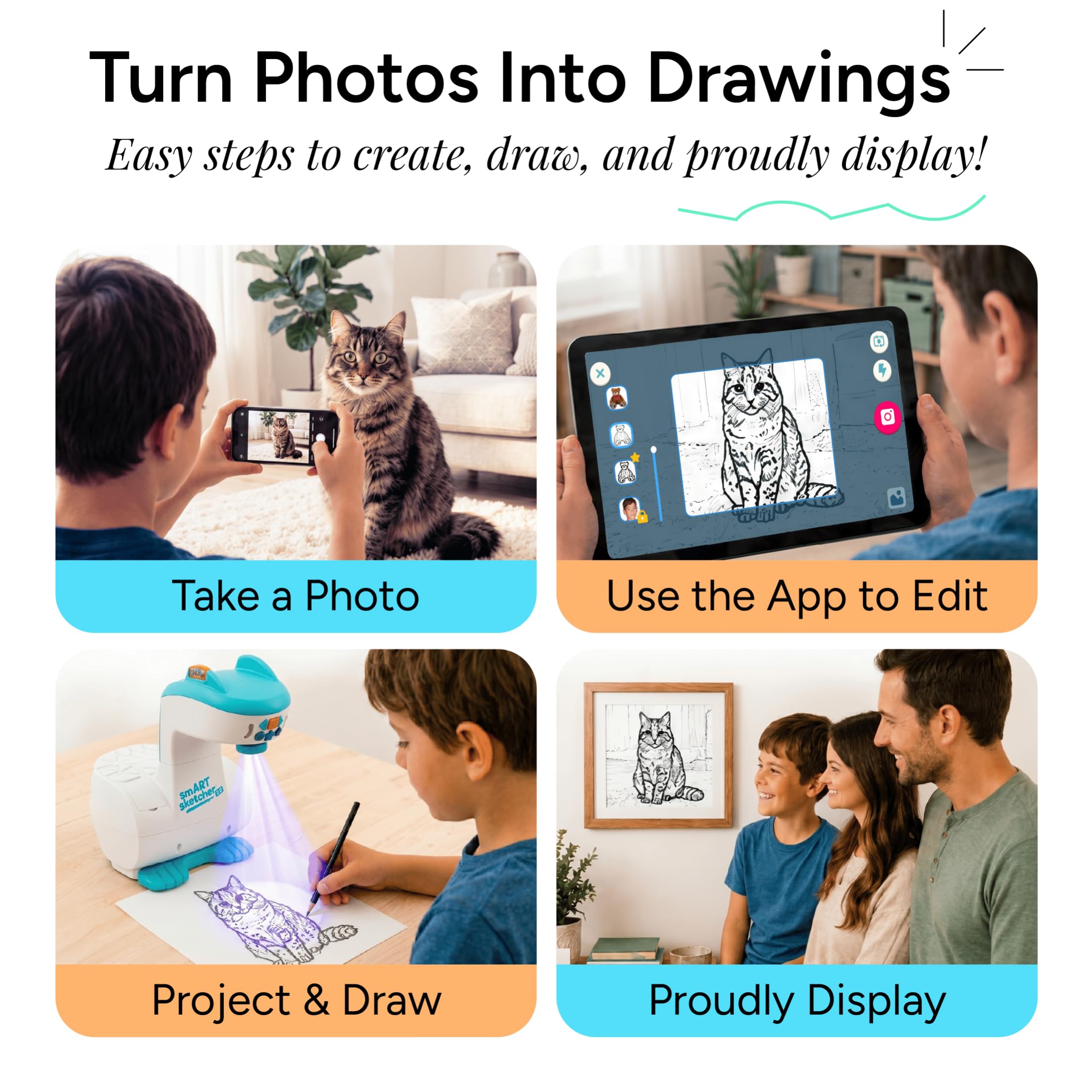 Flycatcher smART Sketcher 2.0 Projector, Step-by-Step Drawing, Kids Ages 5+ — Amazon image 5