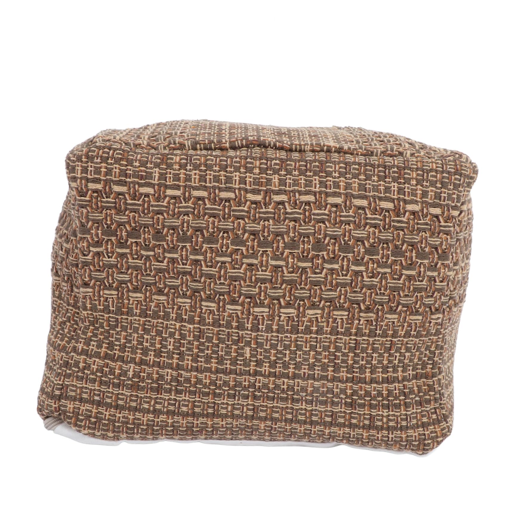 Housse de coussin de siège en coton et lin respirante housse de chaise carré