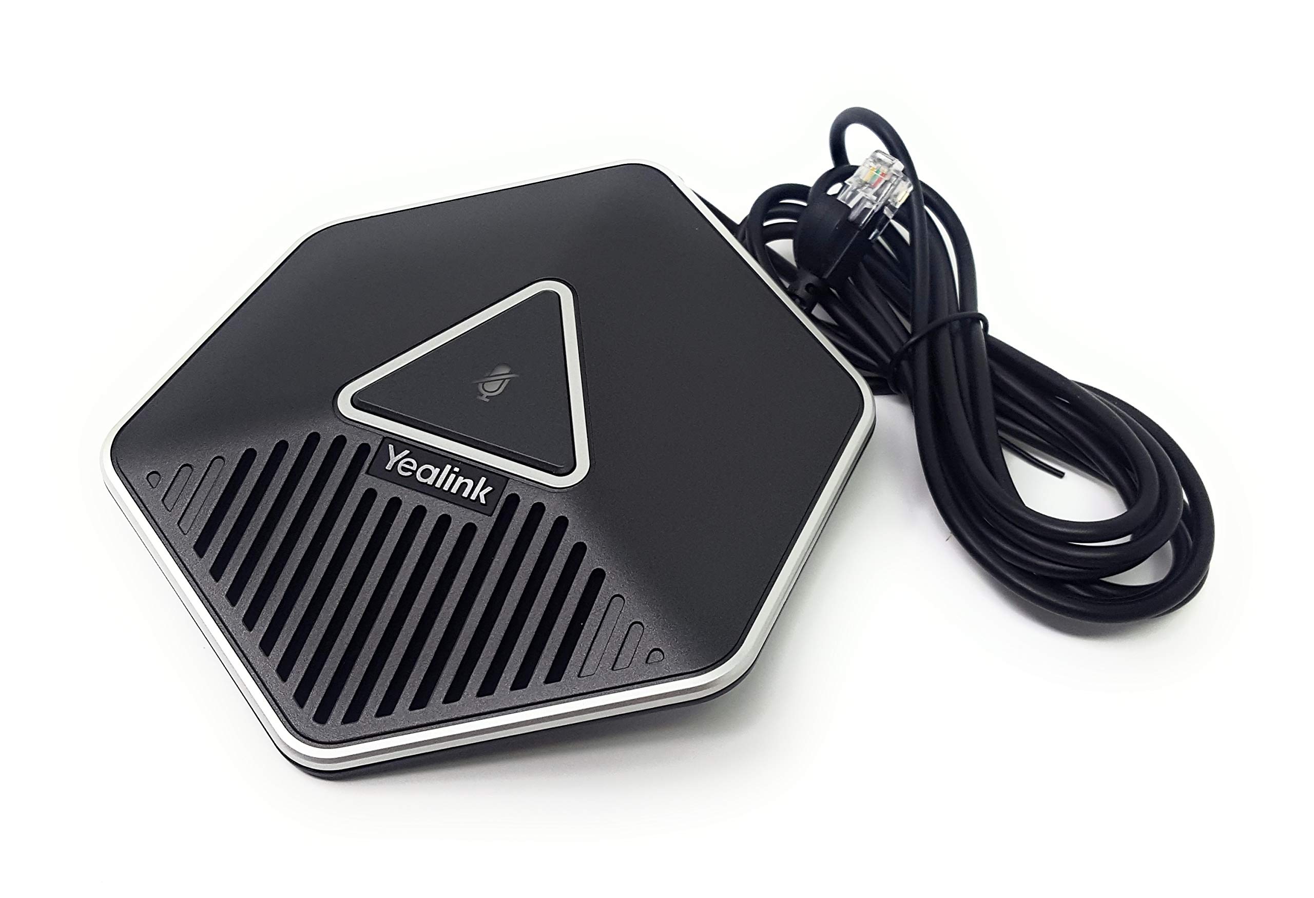 Global Teck Bundle of Yealink CPE80 Expansion Microphone for Yealink Conference Phone CP860, Microfiber Cloth Included, Single Mic Extender (1 Unit)