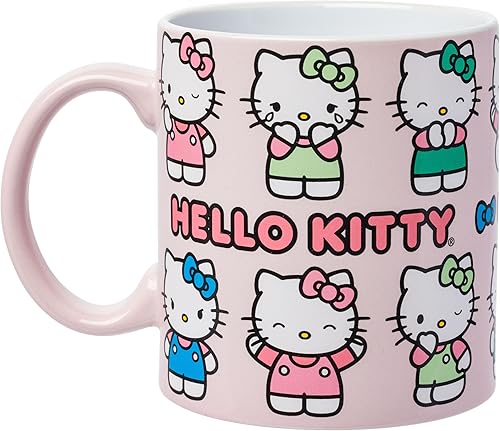 Miniatura 103 de Silver Buffalo Sanrio Hello Kitty and Friends Kuromi Poses - Taza de cerámica, 20 onzas