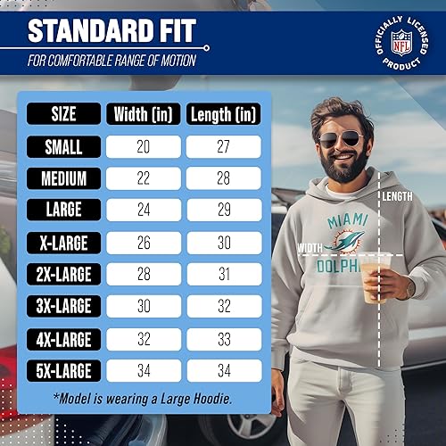 Miniatura 67 de Team Fan Apparel - Sudadera con capucha para adultos de NFL Gameday, mezcla de algodón y vellón de poliéster, abrígate y representa a tu