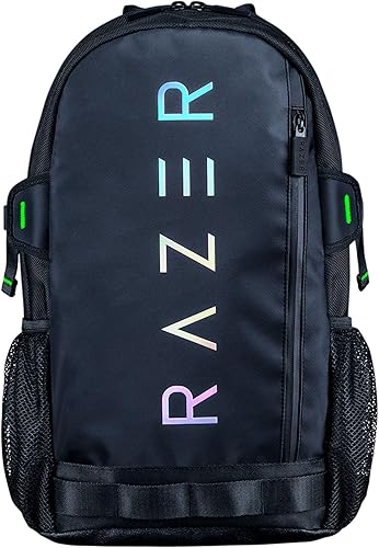 Vista 14 de Razer Rogue v3 - Mochila para portátil para juegos de 16 pulgadas: bolsa de viaje para computadora portátil - Resistente al desgarro y al agua