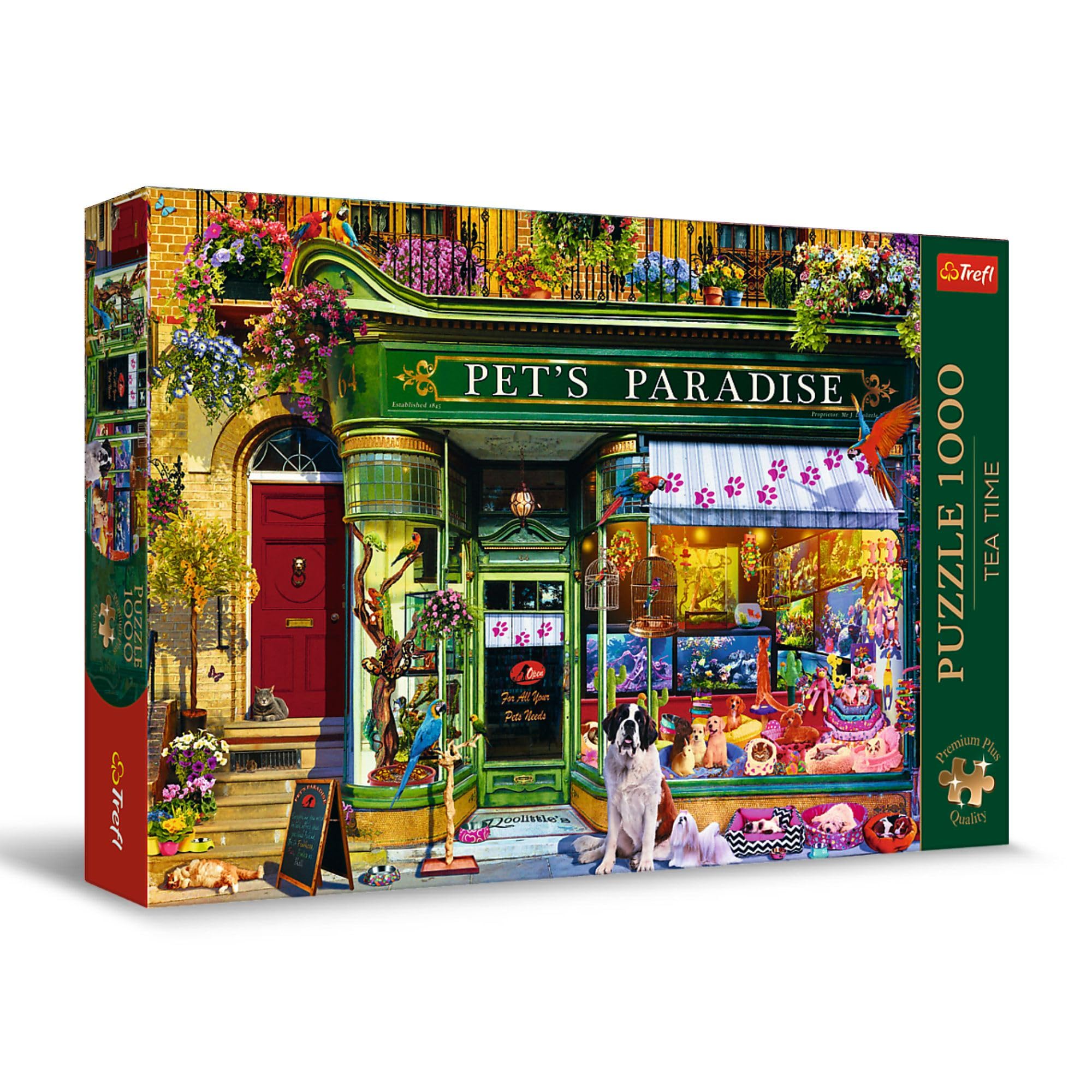 Trefl Premium Plus Quality – Puzzle 1000 Pezzi: Tea Time, Parigi Al Chiaro Di Luna – Serie Nostalgica, Per Adulti E Bambini 12+