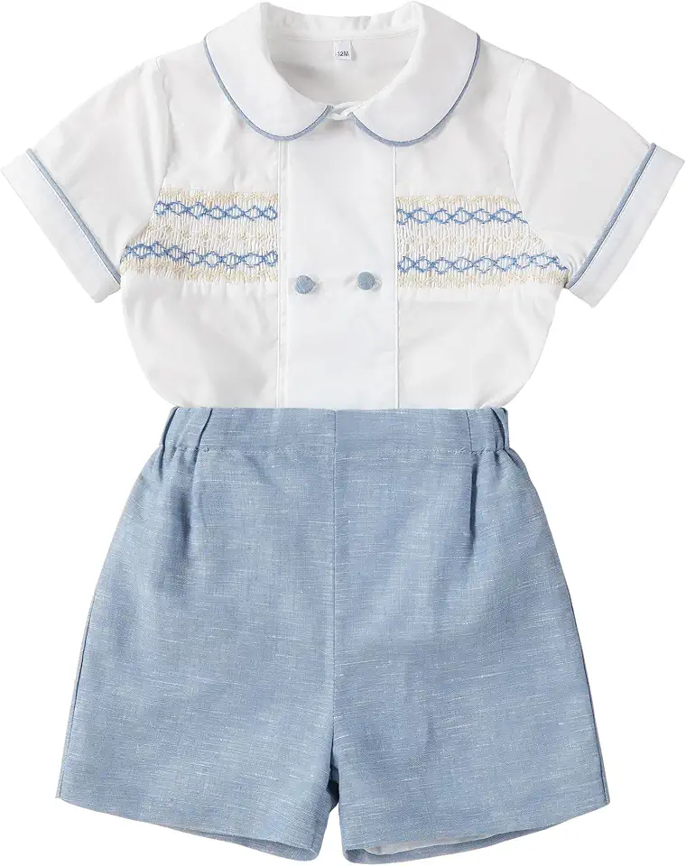 Twoflower Smocked toddler button down Clothing
