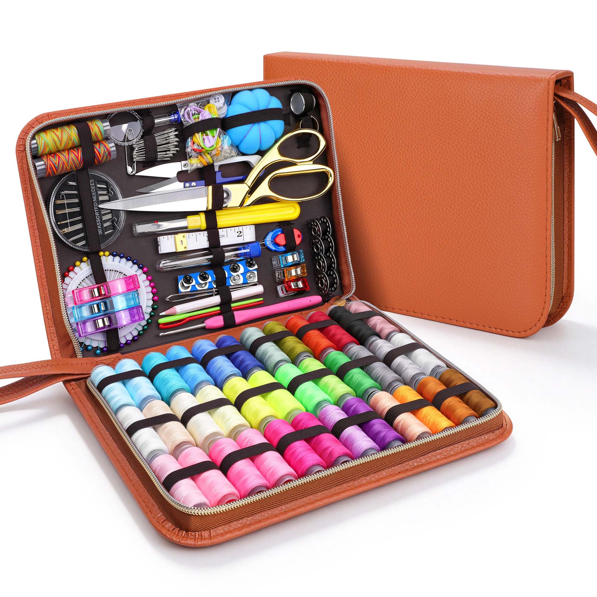 Snayurch Professional Sewing Kit for Adults Beginners with Fabric Scissors