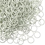 Hicarer 1000 Mini Rubber Bands Soft Elastic Bands for Hair Braids (1.5 cm,Gray White)