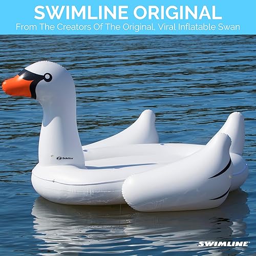 Miniatura 46 de Swimline 90703 - Pato señuelo gigante para montar (88"/78"/42")