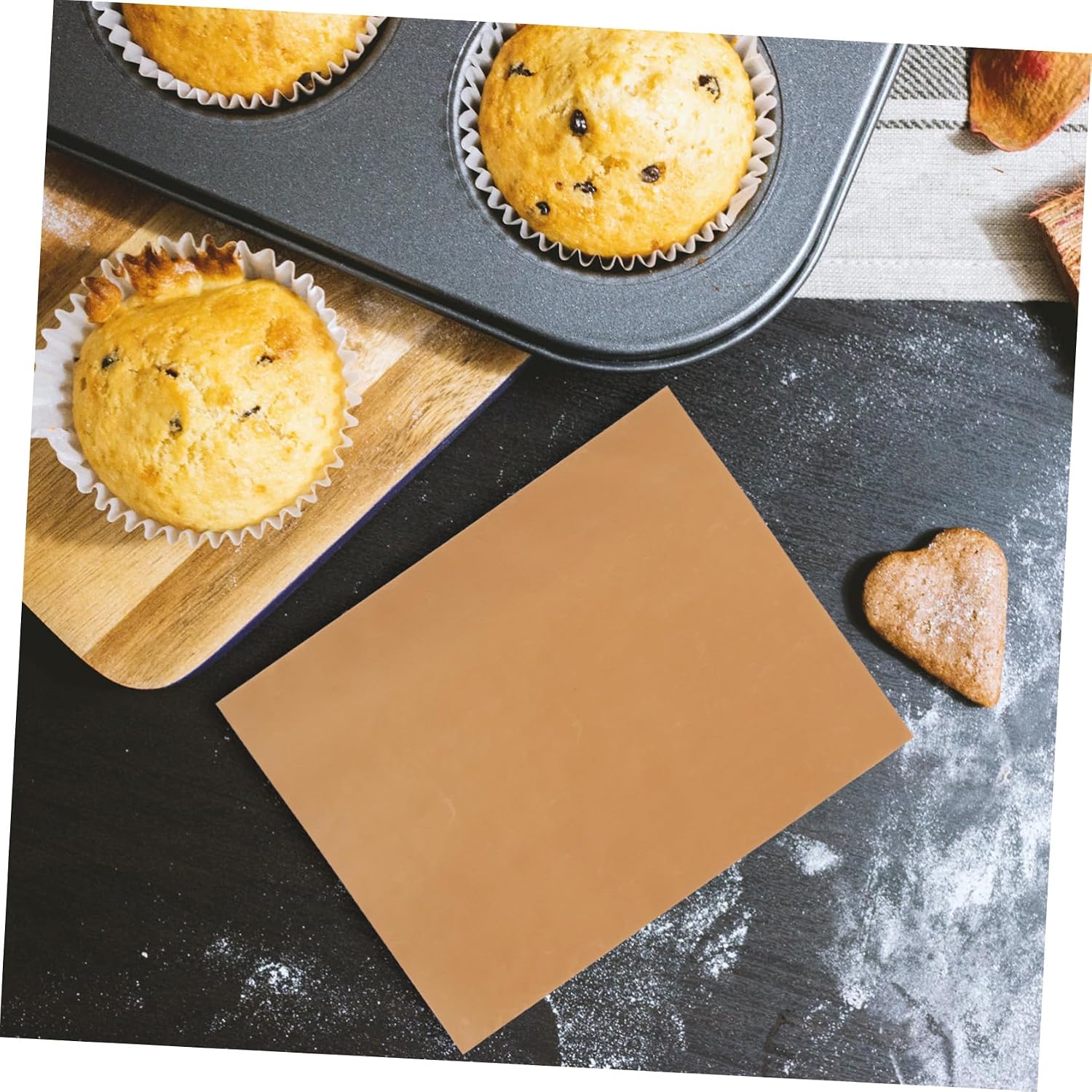 VILLFUL 5Pcs Nonstick Heat Press Pad Set High Temperature Resistant Silicone Insulation Mats for Baking and Crafting Professional Heat Transfer Sheets for Home and Office Use