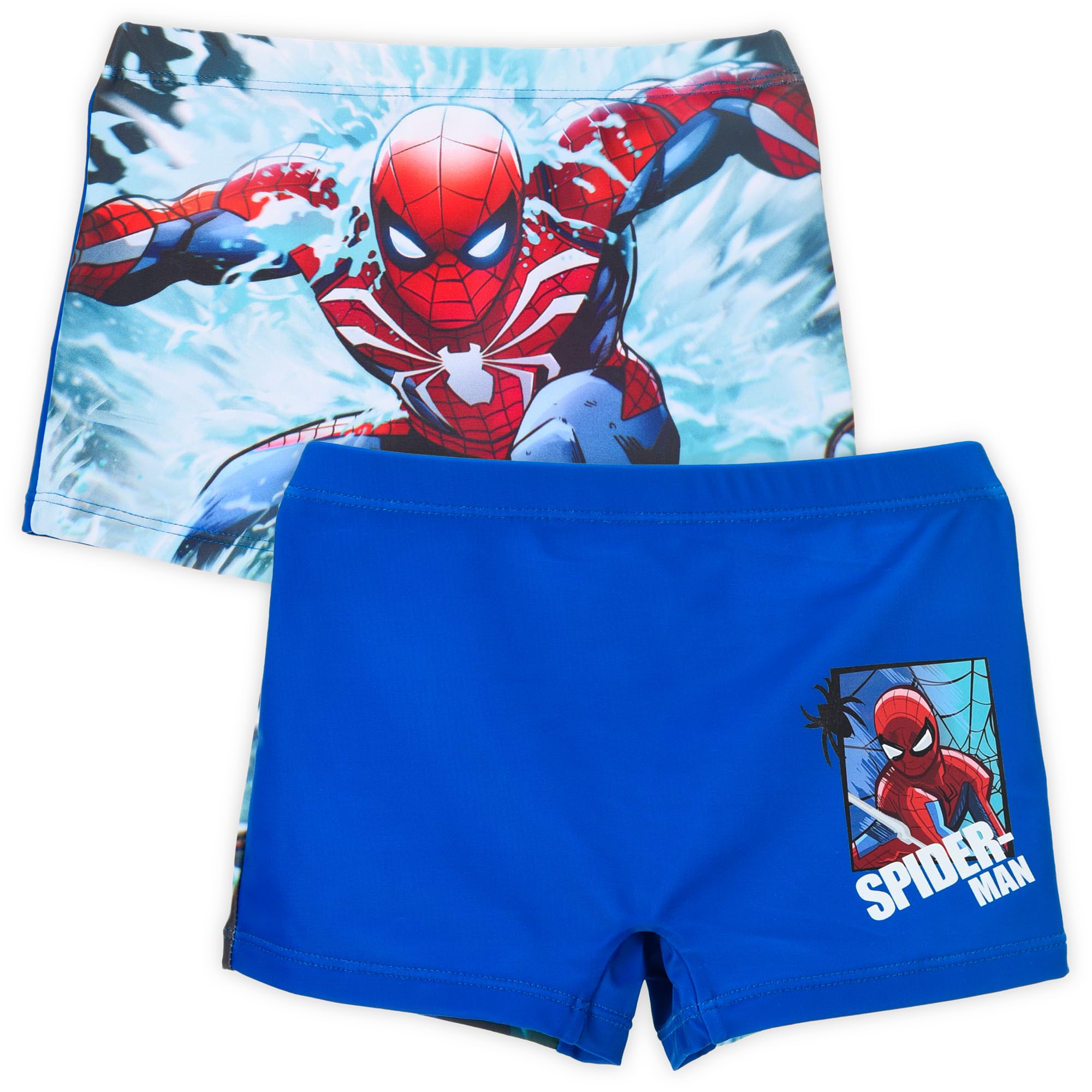 Marvel Maillot de bain pour enfant Spider-Man Mer Piscine Boxer Surf Slip ou Parigamas 3-8 ans Maillot élastique à séchage rapide garçon