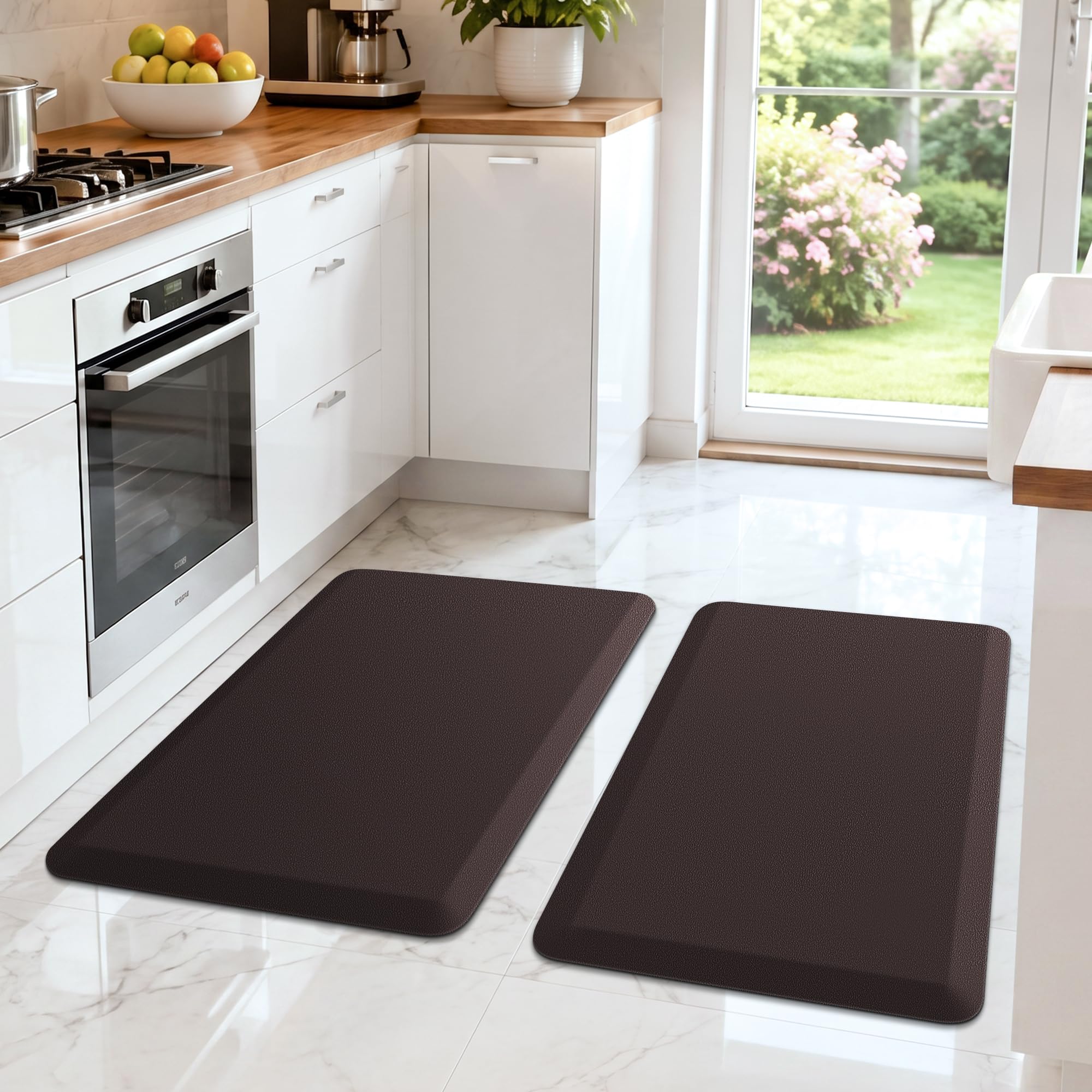 HappyTrends 2 PCS Kitchen Mat Cushioned Anti-Fatigue Floor Mat — Amazon image 8