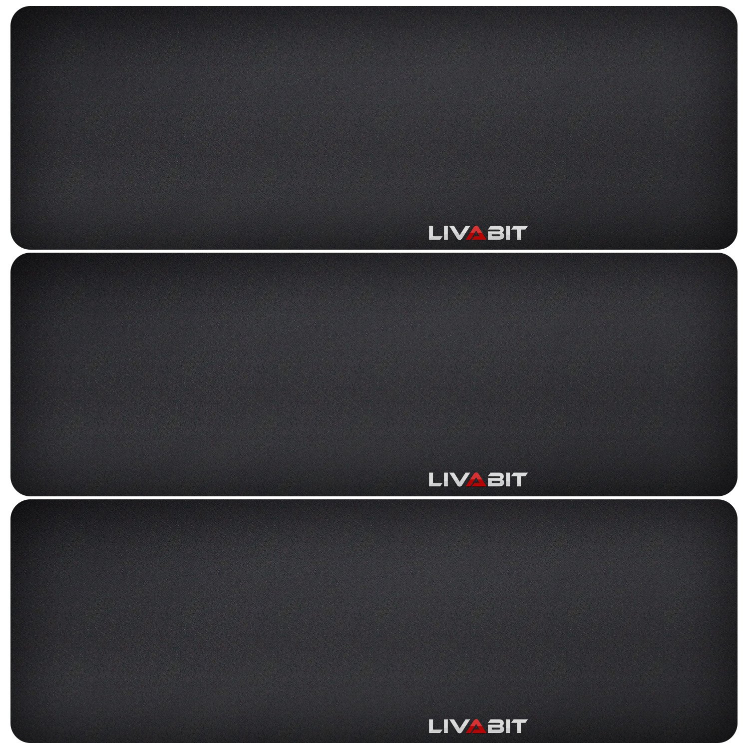 LIVABIT12X36 Gunsmith Cleaning Tool Work Bench Non Slip Neoprene Gun Mat Black | 4mm Thickness | 3PK