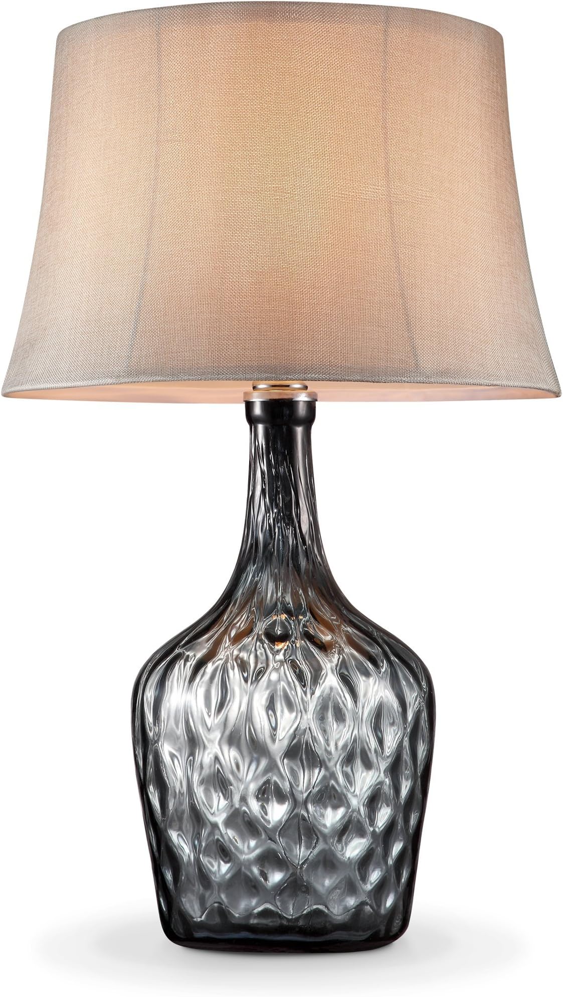 OK LIGHTING OK5111T Crystal Drop Table Lamp, 17" x 17" x 27.5