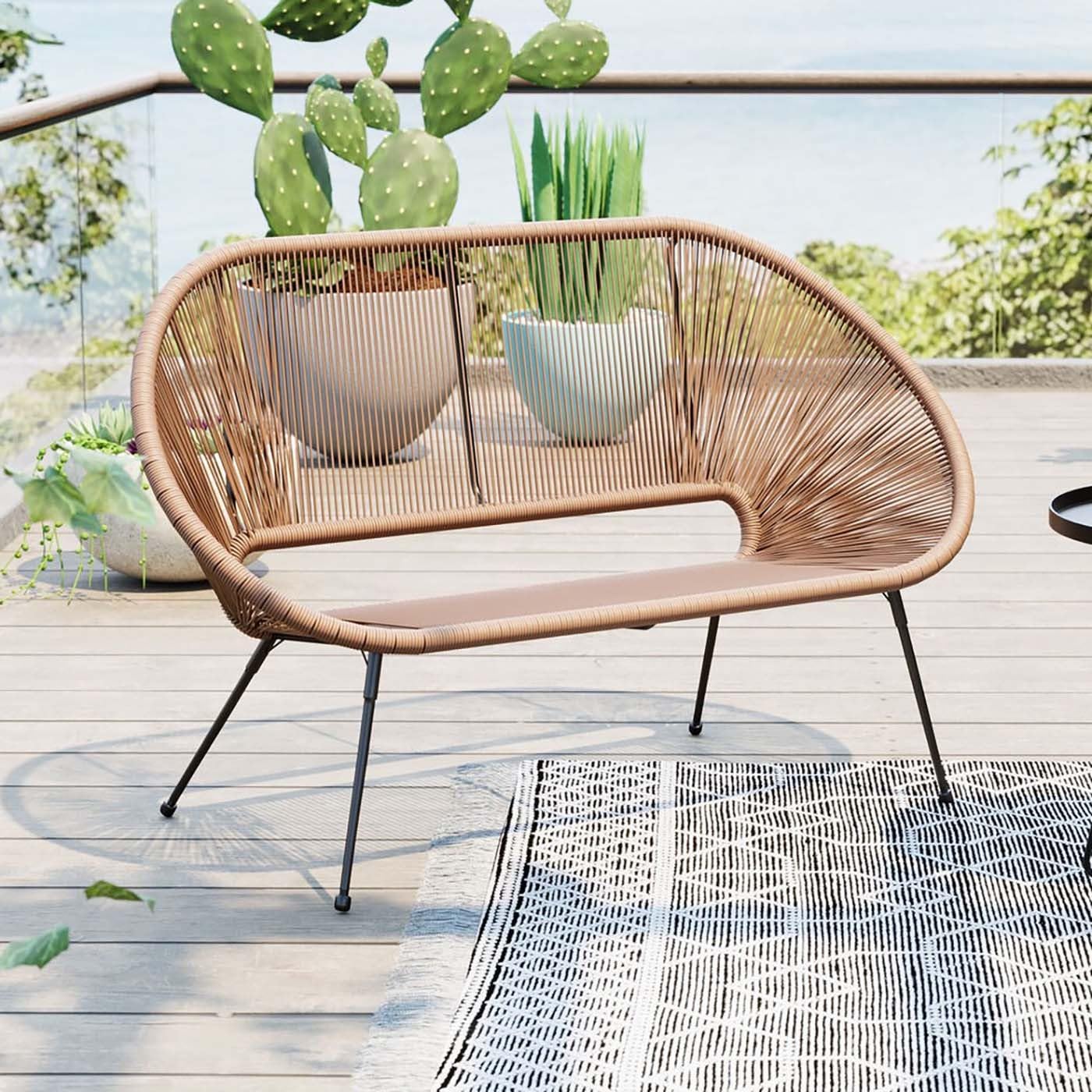 Kare Design Banquette Acapulco Nature