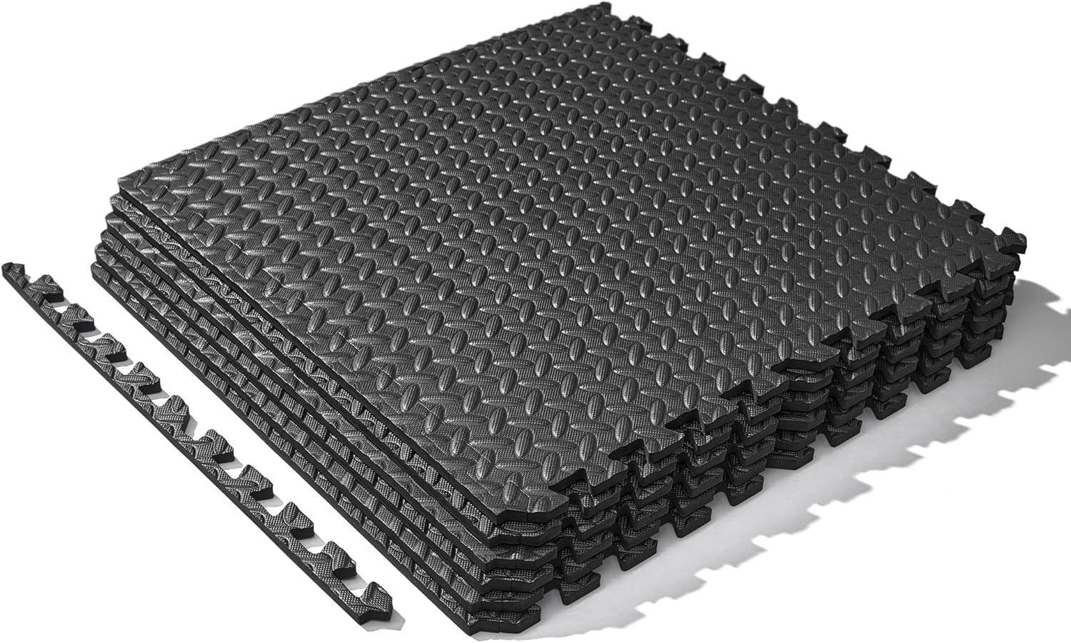 Sunny Health & Fitness Tri-Folding & Puzzle Exercise Mats – Extra Thick, Durable, Non-Slip, Water-Resistant Cushioning for Home Gym, Yoga, MMA, Gymnastics, Cardio, and Core Workouts