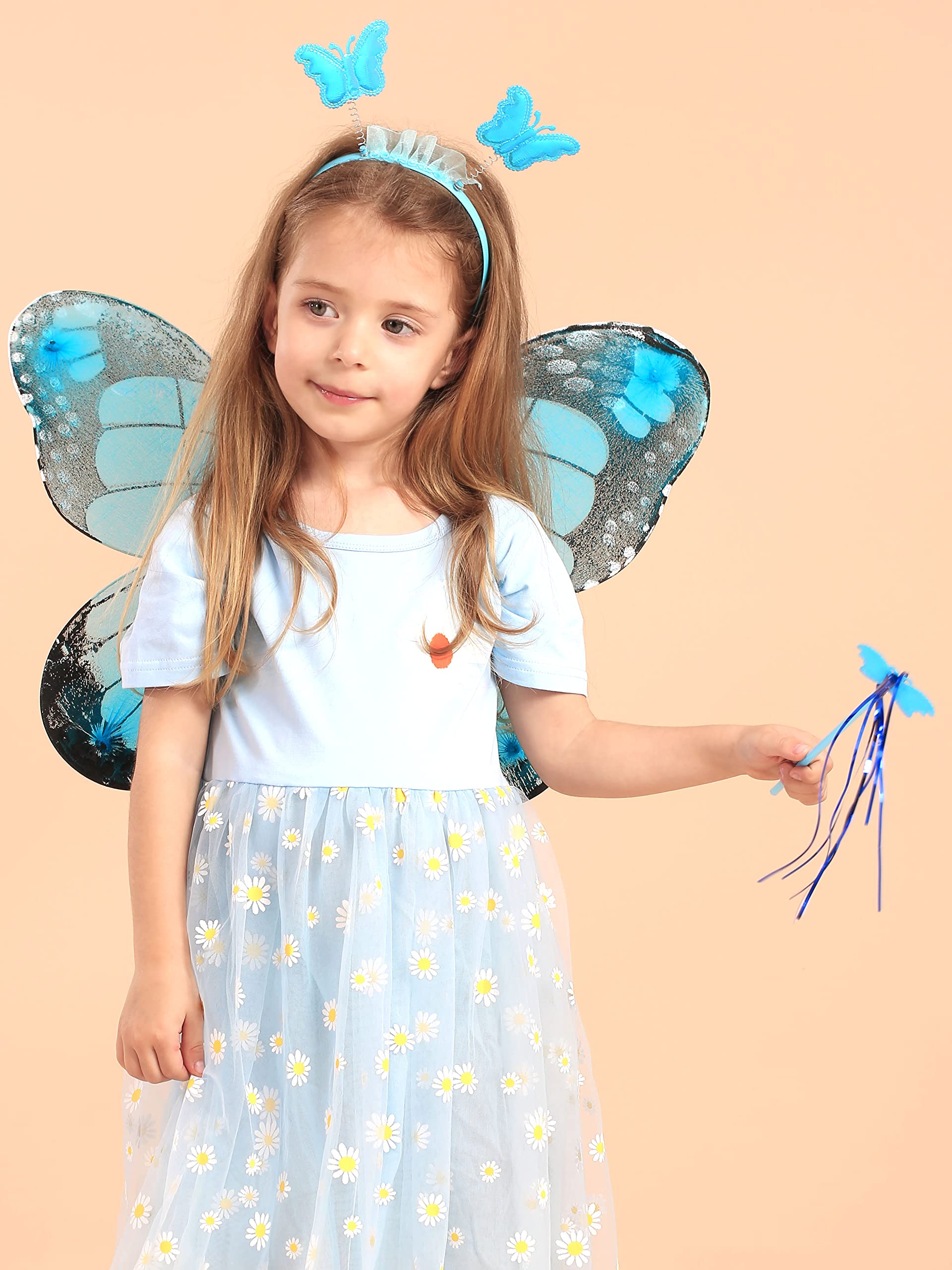 Alas De Mariposa Y Varita De Hada – Disfraz De Princesa Hada Para Fiestas Y Halloween