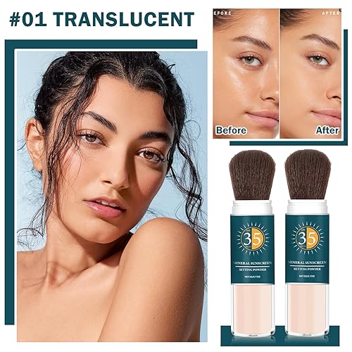 Miniatura 9 de Polvo mineral de protección solar SPF en polvo para control de aceite facial de larga duración en polvo de protección solar para la cara Luz natural