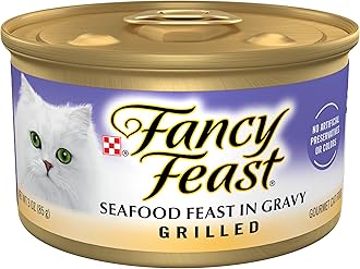 Purina Fancy Feast Grilled Seafood Feast In Gravy Adult Wet Cat Food - (24) 3 Oz. Cans