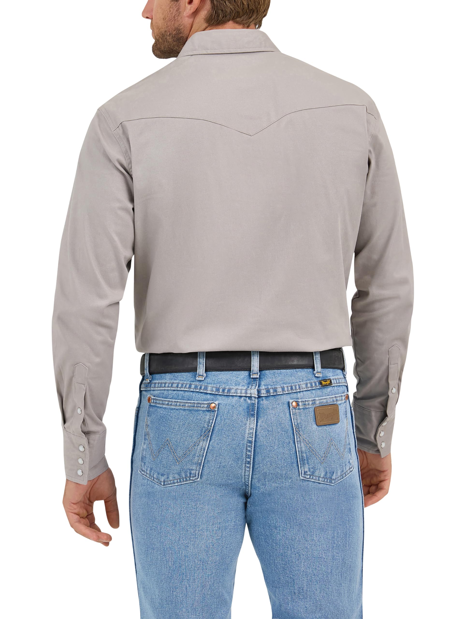 Wrangler Zaawansowana wygodna koszulka robocza z długim rękawem Mężczyźni MACW01D