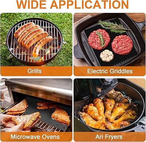 Miniatura 7 de Paquete de 6 forros reutilizables para horno tostador, antiadherente, freidora de aire, forros para horno, tostadora, fácil de limpiar, compatible