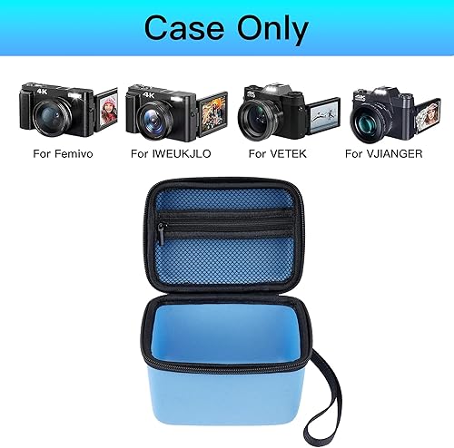 Miniatura 5 de Funda de cámara 4K premium compatible con cámaras de vlogging FemivoIWEUKJLOVETEKVJIANGER 4K 48MP (solo funda) (morado)