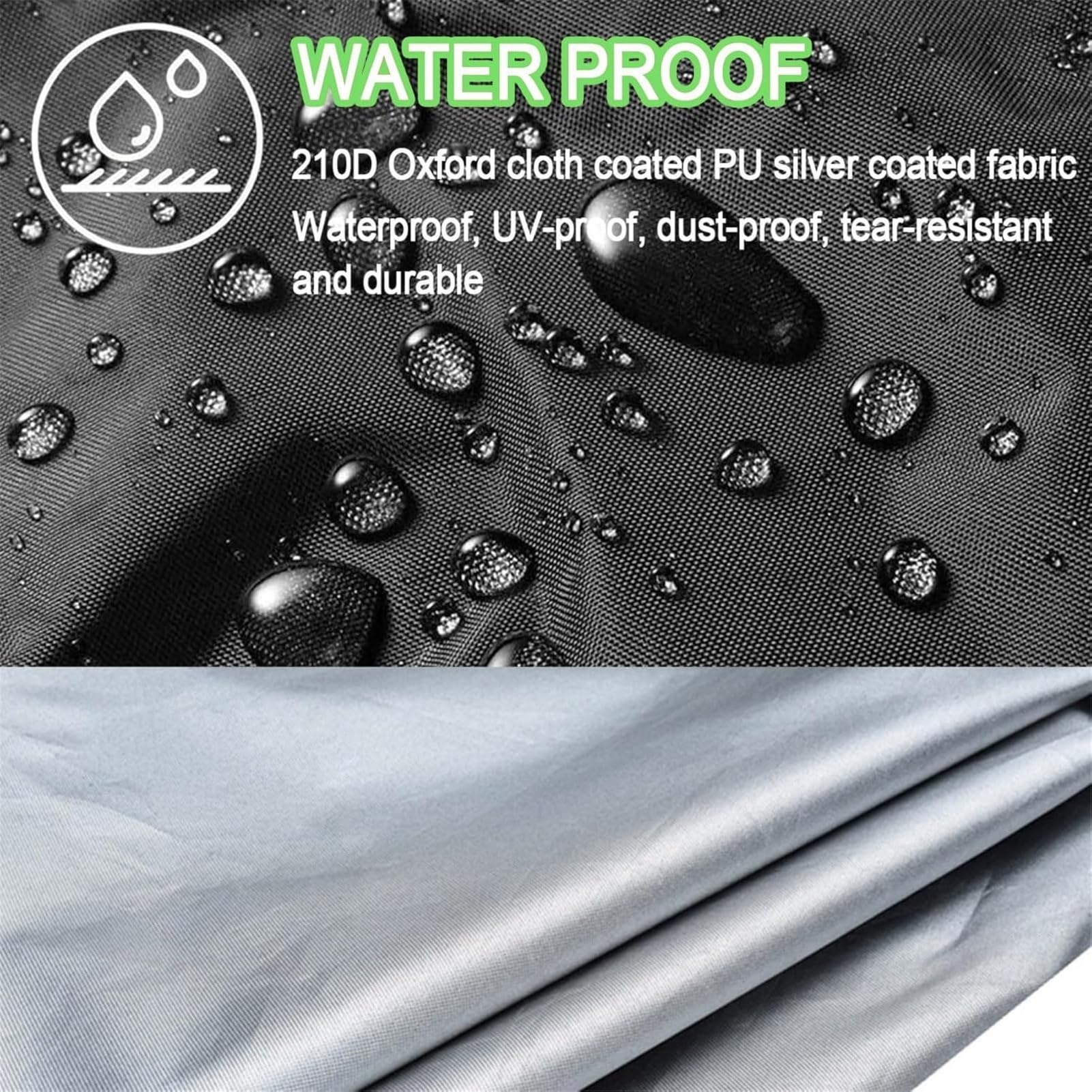 Feuerstelle Abdeckung Quadratisch - Premium Wasserdichte & Winddichte Schutzhülle Aus 420D Oxford Gewebe Für Gas-Feuertisch, Terrasse Und Gartenmöbel (82x82x61cm,Schwarz 600D)